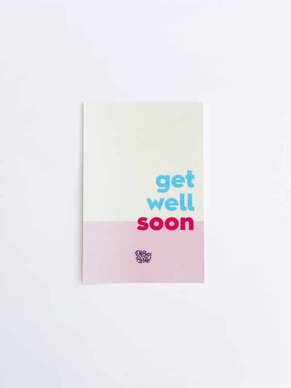 Cartão "Get well soon"
