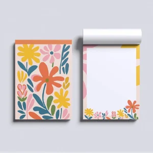 Bloco de Notas Floral Vintage